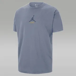 【NIKE 耐吉】喬丹 短袖上衣 金州勇士隊 運動 休閒 男 GSW M NK CTS STMT JDN SS TEE 藍色(HF5433493)