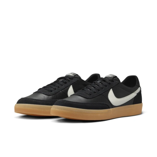 【NIKE 耐吉】運動鞋 休閒鞋 男鞋 KILLSHOT 2 LEATHER 經典 低筒 皮革 黑色(432997070)