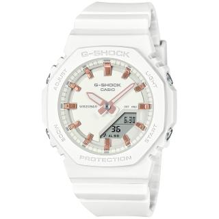 【CASIO 卡西歐】G-SHOCK WOMEN 八角防護構造雙顯錶(GMA-P2100M-7A)