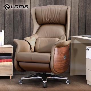 【LOGIS】尊爵御璽頭層真皮電動董事長椅(電腦椅 主管椅 視聽椅 總裁椅)