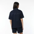 【JEEP】女裝 率性鋒芒工裝短袖襯衫(藍色)