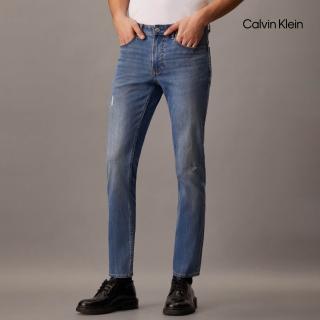 【Calvin Klein】官方旗艦館 CK 37.5 雙向彈力緊身牛仔褲 藍色