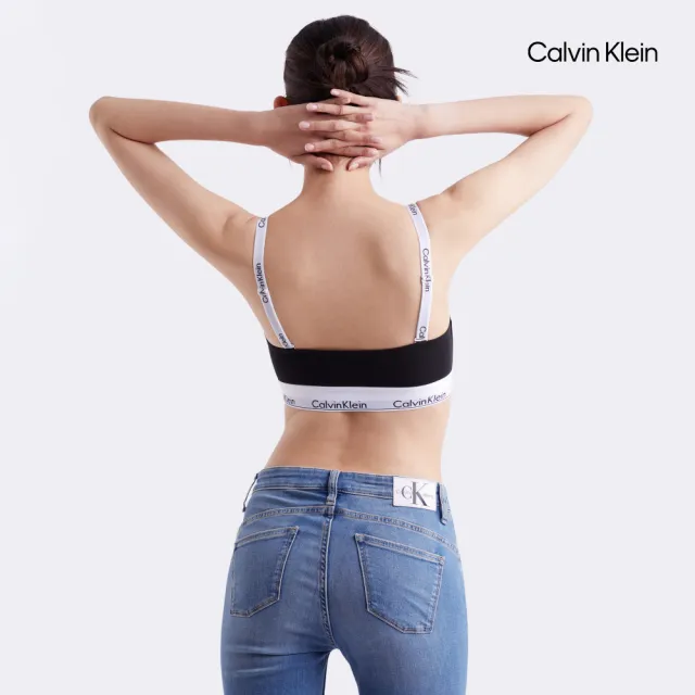 【CALVIN KLEIN】官方旗艦館 CK Icon Cotton Bandeau Bralette_黑色
