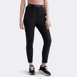 【CALVIN KLEIN】官方旗艦館 CK Modern Sport 高腰窄口運動褲_黑色
