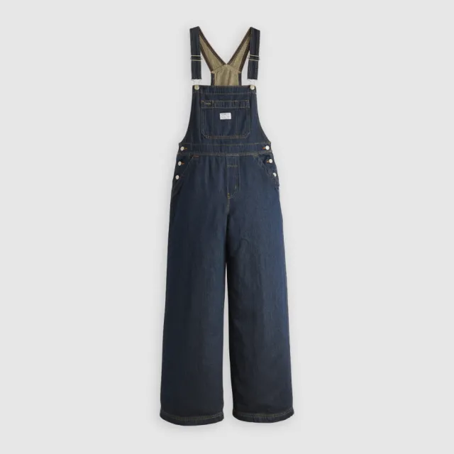 【LEVIS】女款 寬管吊帶牛仔褲 熱賣單品 001V0-0005