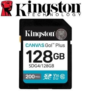 【Kingston 金士頓】128GB SDXC SD UHS-I U3 V30 A2 記憶卡(SDG4/128GB 平輸)