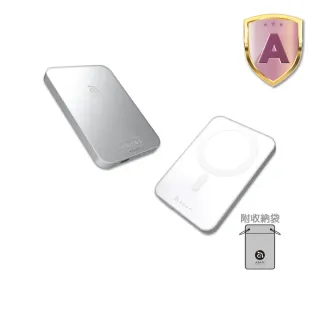 【ADAM 亞果元素】GRAVITY C1 5000mAh 最高20W 磁吸無線快充行動電源(Magsafe)