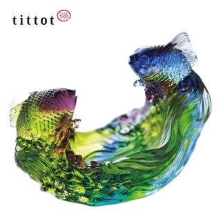 【tittot 琉園】如意高飛 擺飾(適合各式送禮、藝品欣賞、琉璃作品、水晶玻璃品)