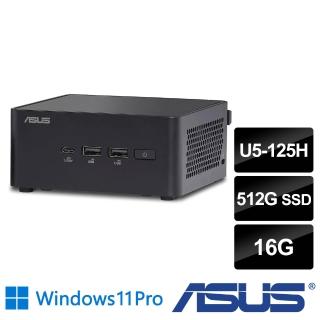 【ASUS 華碩】Ultra 5十四核AI迷你商用電腦(NUC 14 Pro/Ultra 5-125H/16G/512G SSD/W11P)