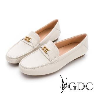 【GDC】經典都會小飾釦樂福鞋-白(424779-10)