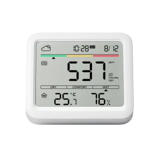 【SwitchBot】Meter Pro CO2 溫溼度感測器(溫濕度/桌上時鐘/環境感測/二氧化碳感測/空氣偵測)