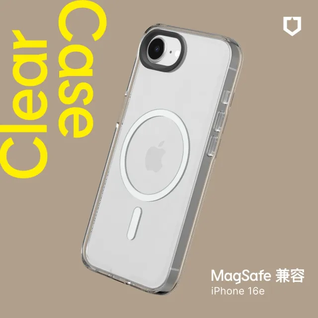 【RHINOSHIELD 犀牛盾】iPhone 17e/16e Clear MagSafe兼容 抗黃化透明防摔磁吸手機殼