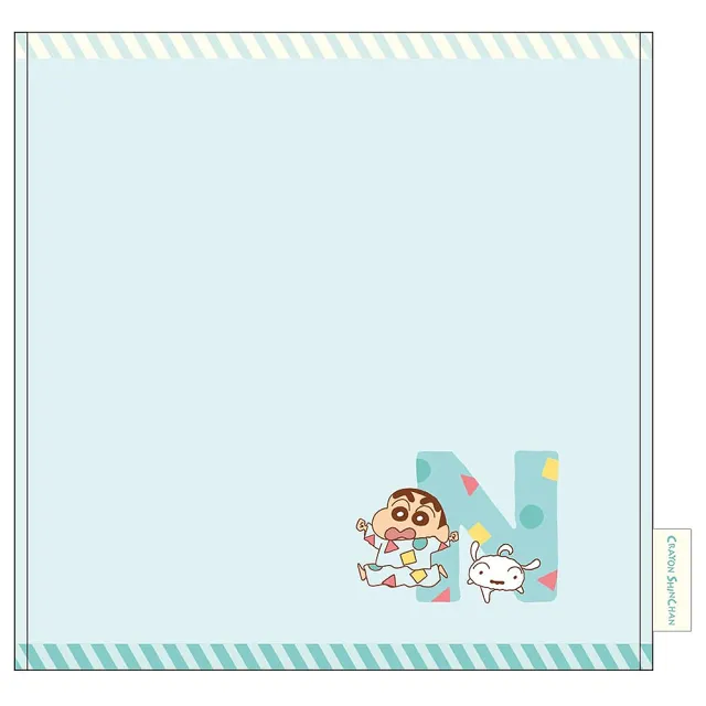 【T’S FACTORY】蠟筆小新 純棉刺繡方巾 純棉手帕