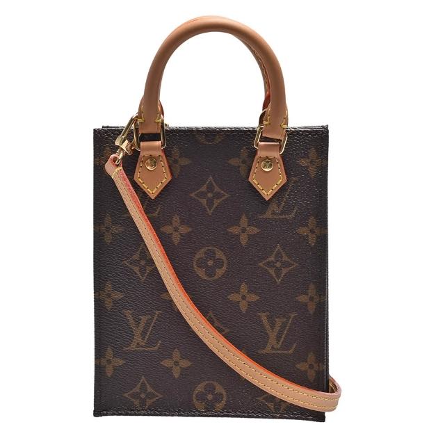 【Louis Vuitton 路易威登】LV M81295經典PETIT SAC PLAT系列帆布手提/斜背包