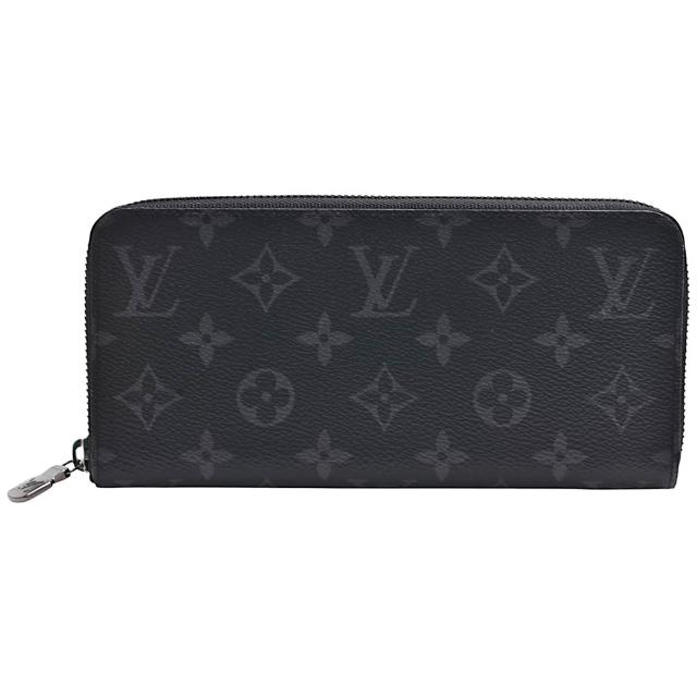 【Louis Vuitton 路易威登】M11611經典Zippy系列Eclipse帆布拉鍊長夾