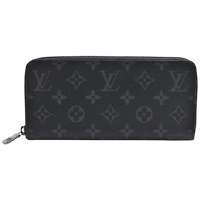 【Louis Vuitton 路易威登】M11611經典Zippy系列Eclipse帆布拉鍊長夾