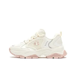 【Champion】官方直營 女款-Champ 23 運動休閒老爹鞋-米色/淺粉紅色(U3DFCCW05K7)