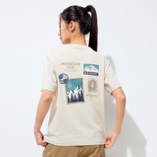 【Discovery Expedition】Freshvent 拼貼風格印花短袖T恤 上衣(DXRS8F053-IVD)