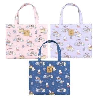 【uma hana】宅小喵簡約可橫放A4檔案防水小學士袋(A4手提袋/外出包/萬用袋/防水包)