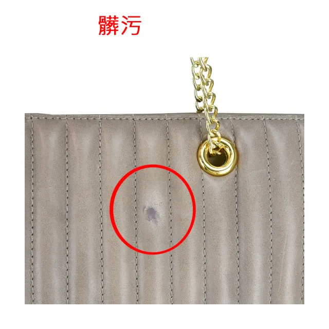 【LA BAGAGERIE】Pulsion系列直線車紋牛皮鍊帶斜背包(中/灰褐/展示品)