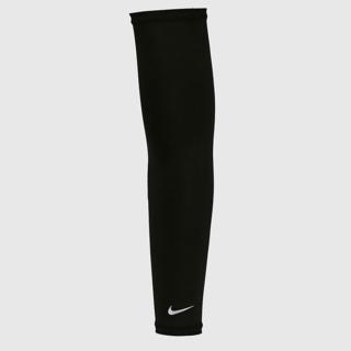 【NIKE 耐吉】黑色輕量運動跑步臂套2.0 抗UV護肘 防曬袖套 籃球排球壘球自行車腳踏車登山適用(N1004268042)