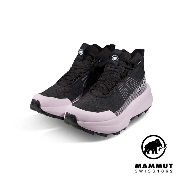 【Mammut 長毛象官方直營】Aenergy Mtn Mid GTX 防水中筒健行鞋 女款 黑/紫風輪 #3030-05330