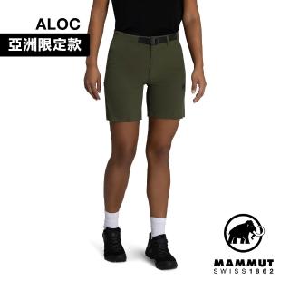【Mammut 長毛象官方直營】Trekkers 3.0 Shorts AF W 健行防潑水短褲 深沼澤綠 女款 #1023-00483