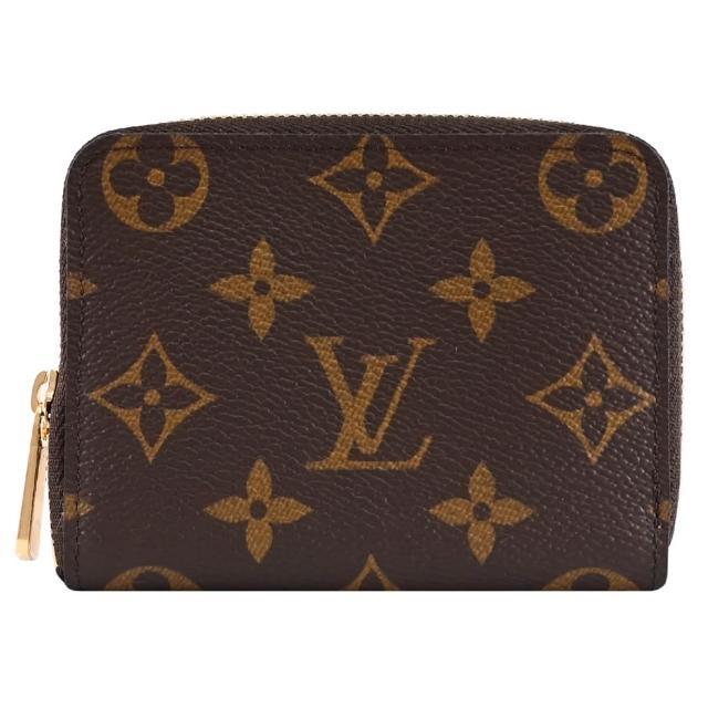 【Louis Vuitton 路易威登】LV M60067 經典花紋信用卡名片證件拉鍊零錢包簡易短夾(現貨)