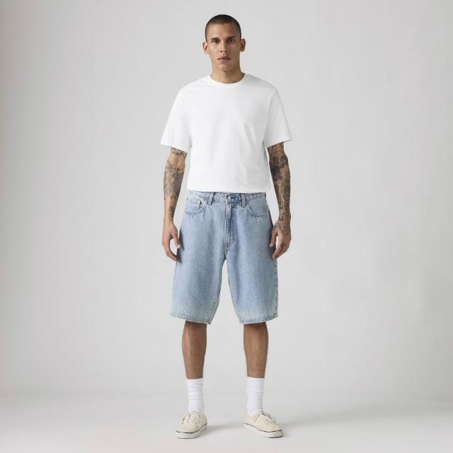 【LEVIS】478™ Baggy 中腰舒適 直筒牛仔短褲 男生牛仔褲 熱賣單品 001JM-0006