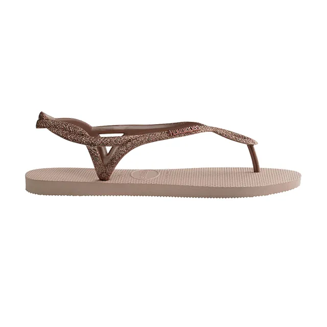 【havaianas 哈瓦仕】拖鞋 女鞋 涼鞋 巴西 Luna Premium 芭蕾粉 4146130-0076W