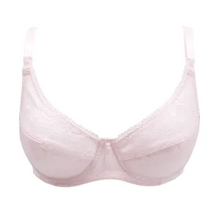 【Gennies 奇妮】2件組*哺乳內衣 透氣蕾絲鋼圈款內衣(粉)