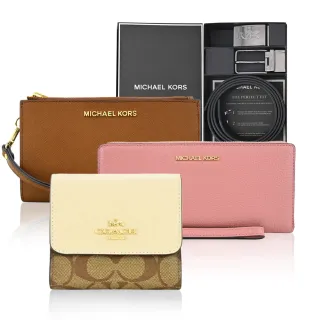 【Michael Kors】&COACH 基本款長夾/萬用夾/短夾(多款任選)