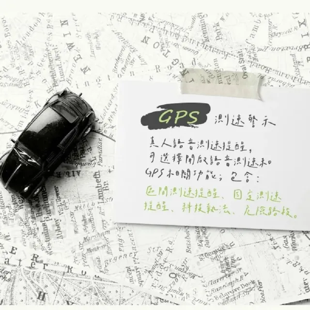【Polaroid 寶麗萊】DE310WGS+RC-A11S 全功能行車記錄器 附記憶卡(雙鏡頭高畫質錄影汽車行車紀錄器)