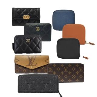 【Hermes 愛馬仕】xCHANEL香奈兒xLouis Vuitton路易威登 拉鍊/扣式零錢包/短夾(款式任選)