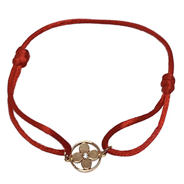 LV LOUIS VUITTON路易威登 Q95586 飾品 經典 IDYLLE BLOSSOM 系列 18K 金鑽石手環