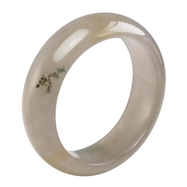 【漢石齋】天然水沫玉 寬版手鐲玉鐲(手圍17.2/版寬19.7mm)