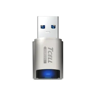 【TCELL 冠元】高速USB3.2 microSD 鋅合金讀卡機(DDR225+)