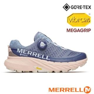 【MERRELL】女 AGILITY PEAK 5 BOA GORE-TEX 輕量戶外越野訓練鞋.透氣登山健行鞋(ML068360 藍色)