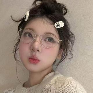 【LEEHER】618 橢圓形眼鏡/鏡框/眼鏡女/復古眼鏡/鈦架/無度數眼鏡/極輕/適合圓臉/小臉神器/素顏眼鏡/金絲眼
