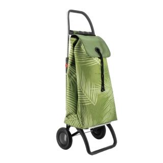 【ROLSER】摺疊兩輪時尚購物車-棕欖綠(西班牙進口/時尚美觀/輕巧、大容量/可摺疊收納)