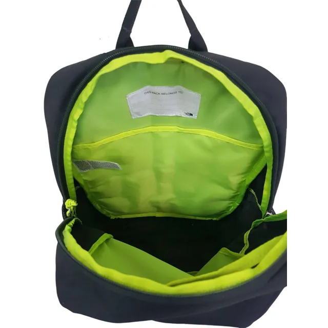 【The North Face】北面綠色LOGO/黑色 大童款舒適背負大容量運動休閒後背包
