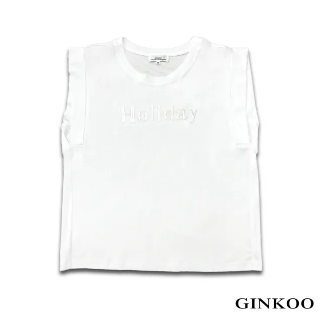 【GINKOO 俊克】holiday簡約連肩袖背心