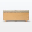 【MUJI 無印良品】無扶手簡約沙發/2人座/聚酯平織(大型家具配送)