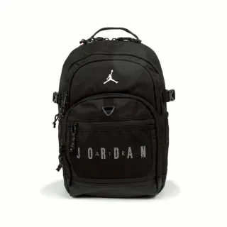 【NIKE 耐吉】JORDAN 黑色 後背包 運動包 大容量 喬丹 籃球包(JD2523045AD001)