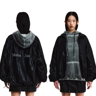 【MATIN KIM】官方旗艦 MATIN KIM LOGO 外套(黑色)