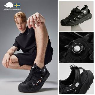 【SCANDINAVIAN FOREST 北歐小刺蝟】DEFENDER550．BOA運動涼鞋(黑色)