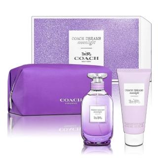 【COACH】逐夢月光淡香精禮盒(淡香精90ML+身體乳100ML+盥洗包-專櫃公司貨)
