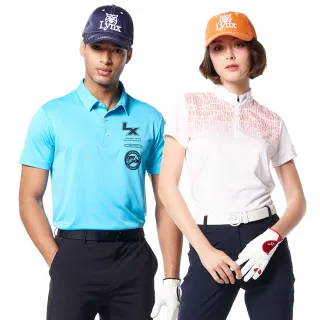 【Lynx Golf】網路訂製！果嶺吸排抗UV機能立領印繡花短袖POLO衫/高爾夫球衫(山貓男女多款任選)