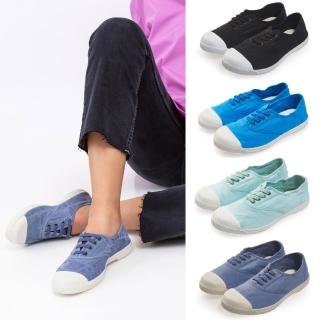 【Natural World】西班牙 香香鞋 女 素面平底 舒適 4孔綁帶 休閒鞋 懶人鞋 102 多色任選