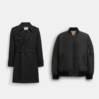 【COACH】蔻馳官方直營 CORE風衣 聚酯纖維雙面MA-1外套-多款多色可選(CT264 CT734)